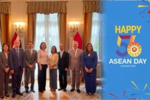 ไทยและประเทศสมาชิกอาเซียนในนาม ASEAN Vienna Committee (AVC) ร่วมเฉลิมฉลองเนื่องในโอกาสวันอาเซียน (8 สิงหาคม 2566) ในวาระครบรอบ 65 ปี ของการก่อตั้งอาเซียน